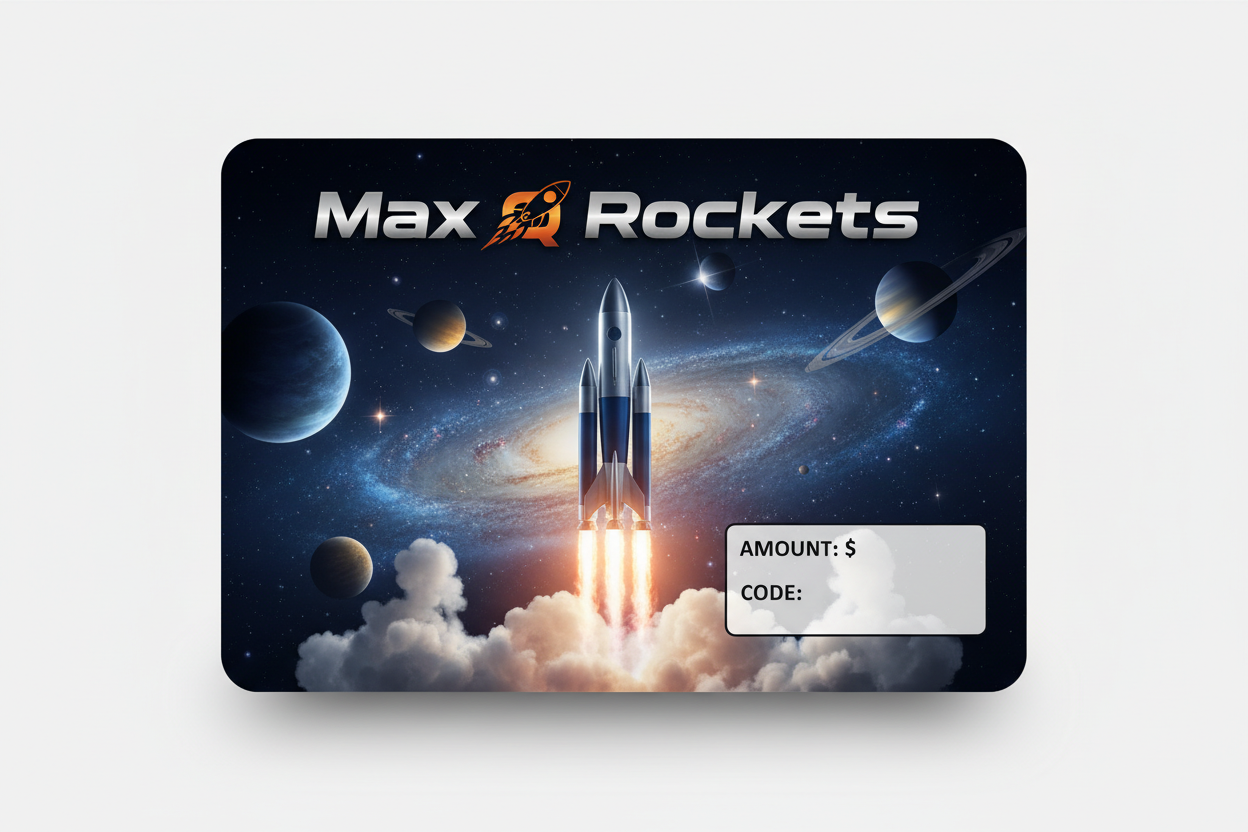 Max Q Rockets gift card